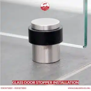 Glass Door Stopper Installation