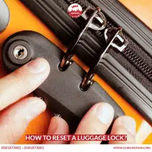 How to reset a luggage lock