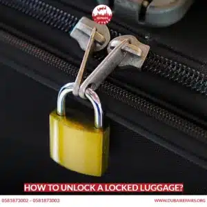 How to unlock a locked luggage
