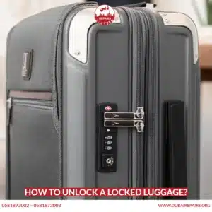 How to unlock a locked luggage