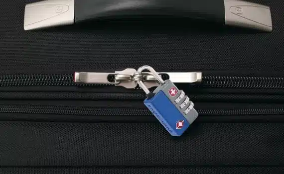 How to unlock the luggage combination?